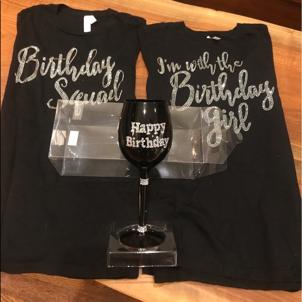 Birthday Squad Party Pack!  Black & Bling